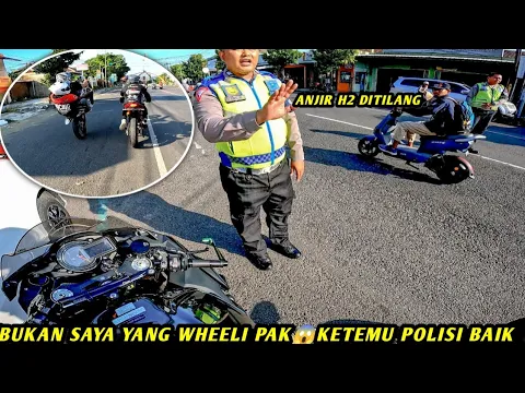 Download MP3 AKHIRNYA NINJA H2 PAROPO DI RAZIA POLISI😱AKIBAT WHEELI\