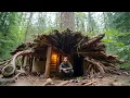 Lagu Man Bouwt GEHEIME SCHUILPLAATS met ENORME BOOM ERBOVEN | door @PolissyaBushcraft