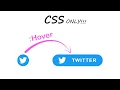 CSS Twitter Button Hover Effect Using Html CSS CSS Twitter Button Animation