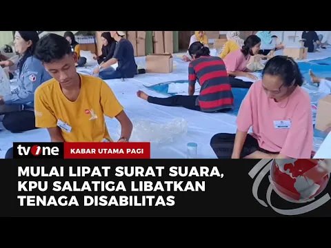 KPU Salatiga Libatkan Penyandang Disabilitas dalam Proses Pelipatan Surat Suara Pemilu