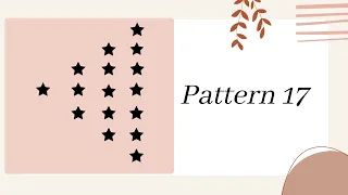 17 Pattern17 half diamond star pattern left side using python