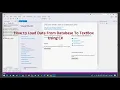 How to load Data into textbox From database in Csharp NET