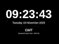 LIVE GMT Clock Current Time in Greenwich Mean Time UTC 0