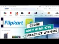 Build a Flipkart Clone Using Html Css Html Css Projects for Beginners in 2024