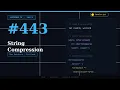 LeetCode 443 - String Compression Two Pointers In-Place JavaScript LeetCode 75 Day 5