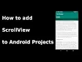 How to add ScrollView to Android Projects TextView