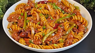 Spicy Dragon Chicken Pasta | Chicken Pasta Recipe | Chinese Chicken Pasta