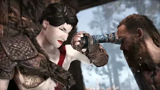 Female Kratos VS Baldur Boss Fight God of War PC Mod God of War