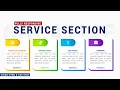 HOW TO CREATE CSS SERVICE SECTION USING HTML CSS CREATIVE SERVICE SECTION