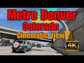 4K POV Drive Lone Tree to NoDo Denver via I-25 Broadway Travel USA