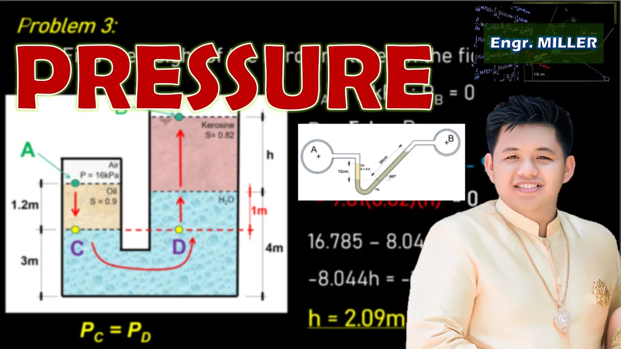 Intro to Fluid Mechanics - Pressure (tagalog)