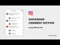 Instagram Comment section using HTML and CSS Instagram clone tutorial Deesan Tutorials