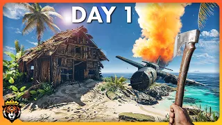 DAY 1 First Look at this STUNNING New Island Survival Game