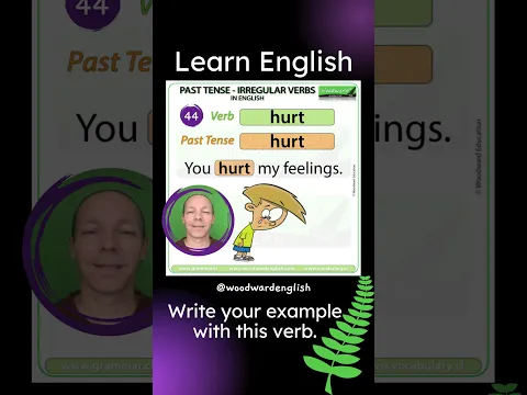Past Tense of HURT in English ✅ English Pronunciation of HURT | Learn English Irregular Verbs