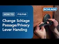 How To Change the Handing of a Schlage Lever