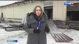 В МЧС назвали причины пожара на продуктовом складе в Старом Кировске