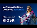 Cashless donations for in-person nonprofit fundraising start here Donorbox Live Kiosk