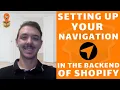 Setting Up Your Navigation In The Backend Of Shopify - Dropship Downunder