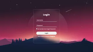 Create a Modern Animated Login Form Using HTML CSS How to Build a Login Form with HTML CSS