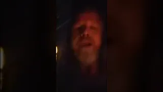 Cat drags anchor onto the beach in a thunderstorm Nassau Bahamas