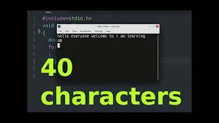 C programming Count characters from input For loop