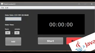 Creating a Event-Countdown Timer using Java Netbeans