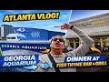 ATLANTA VLOG Georgia Aquarium Dinner at Fish Thyme Bar Grill Atlanta Food Travel Guide