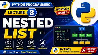 Python Nested Lists Explained Lecture 8 Python Tutorial for Beginners 2026