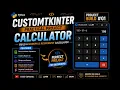 CustomTkinter Project Calculator