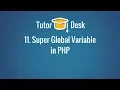 Super Global Variable in PHP