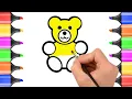 Teddy bear coloring How to draw Drawing and coloring pages Fantastic colouring pages