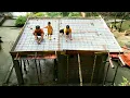 Download Lagu How to weave iron to pour kitchen roof, take care of 2 giant pigs - Chúc Tòn Bình