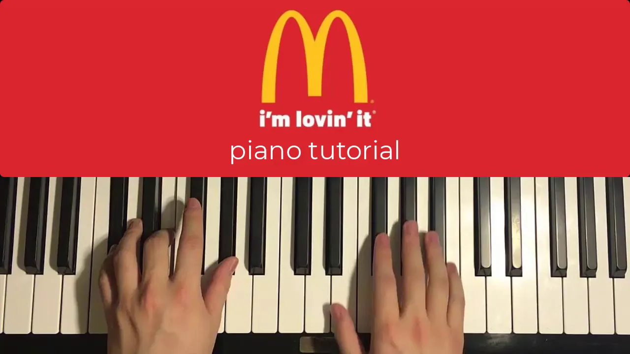 Mcdonald's Jingle - I'm Lovin' It (Piano Tutorial Lesson)