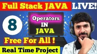JAVA FULL STACK FREE FOR ALL DAY 8 Operators in JAVA Real Time Project aadiandjava
