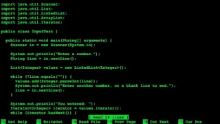 Java18 Using Iterators to iterate through a List