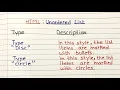 Download Lagu L9 : What is an unordered list in HTML? | list in HTML | unordered list HTML