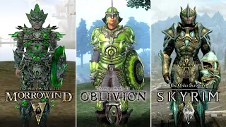 Morrowind vs Oblivion vs Skyrim - Armor Sets Comparison