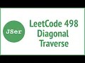 LeetCode 498 Diagonal Traverse JSer - JavaScript Algorithm