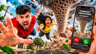 JU ARAÚJO SOBREVIVEU AO TORNADO TRIPOFÓBICO*ela chorou😭😭