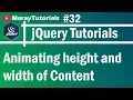 jQuery 32 - Animating margin width and padding in jQuery