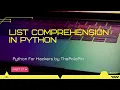 Part 17 List Comprehension in Python