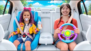 BEBÊ VALENTINA e a Família na Estrada! 🚙 história engraçada para criança