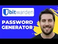 How To Use The Password Generator In Bitwarden Full Guide