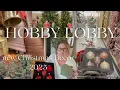 HOBBY LOBBY CHRISTMAS 2025 SHOP WITH ME HAUL REAL TOUCH GARLAND ROBERT STANLEY ORNAMENTS