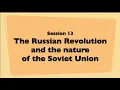 The Russian Revolution and the nature of the Soviet Union