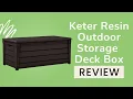 Keter Brightwood Resin 120-Gallon Outdoor Storage Deck Box Review