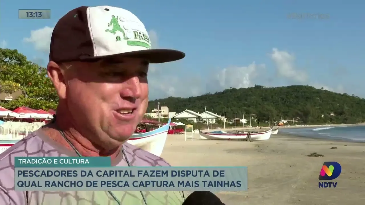 Pescadores de Florianópolis fazem disputa de qual rancho de pesca captura mais tainhas
