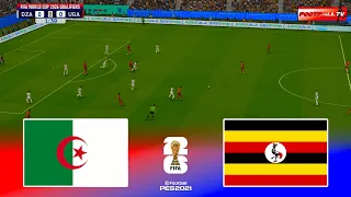 🔴Algeria vs Uganda - CAF World Cup Qualifiers 2026 Match | Pes 21 Gameplay Simulation