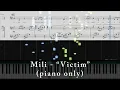 Download Lagu Mili - Victim (piano only) - Piano Tutorial \u0026 Sheets (HalcyonMusic cover ver.)