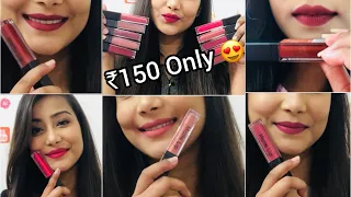 Download Matte Me Lipstick ₹150 Only 💋| 11 Shades Lip Swatches  | Naayara.com | Cherry’s World | MP3